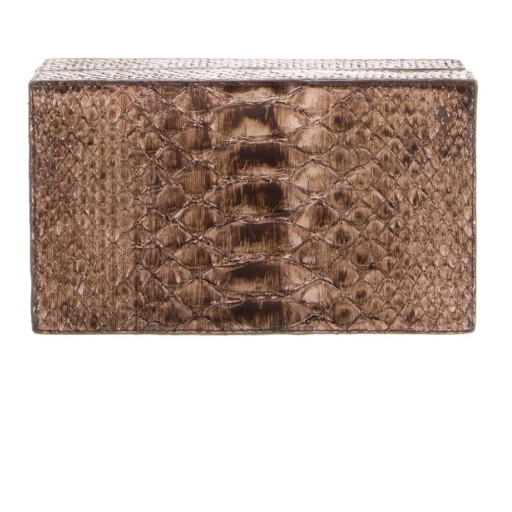 Nancy Gonzalez Metallic Python Snake Scale Evenin… - image 6